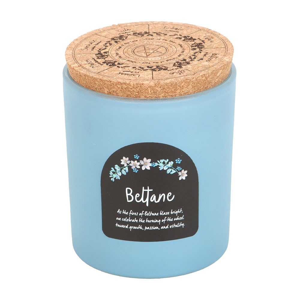 Something Different - Beltane Orange Blossom Wheel of the Year Scented Candle - Blue